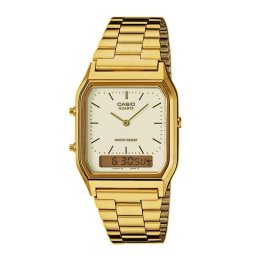 Reloj Casio AQ-230GA-9DMQYES dorado analógico digital acero inoxidable