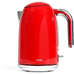 Hervidor eléctrico Livoo DOD180R 1,7 L rojo base 360° filtro antical