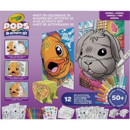Set Creativo 3D Crayola Pops Color Pops con Rotuladores y Lápices