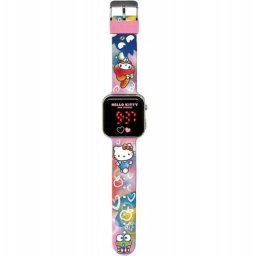 Reloj Digital LED Hello Kitty Jono Toys con Calendario Rosa