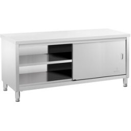 Armario bajo de cocina de acero inoxidable - ECO - 200 x 60 cm - 600 kg - Royal Cateringg 10011670