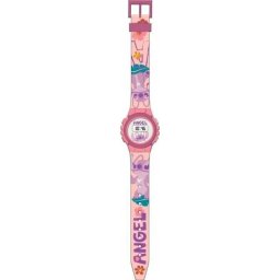 Reloj digital infantil Astar Disney Stitch Angel rosa 29x9,5 cm