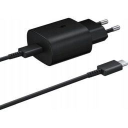Cargador Samsung Super Fast Charging 25W USB-C con cable 1 m negro