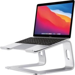 Soporte de portátil Crong AluBench Aluminio Gris Universal Plegable