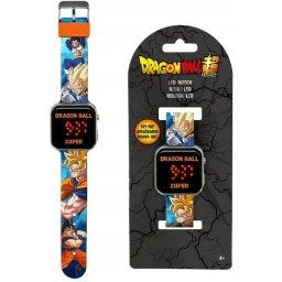 Reloj LED Kids Euroswan DB00003 Dragon Ball Z con calendario y correa de goma