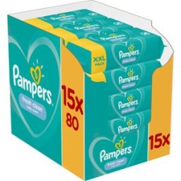 Fresh Clean Toallitas Húmedas Limpiadoras Para Niños Para Pieles Sensibles 15x80 Ud