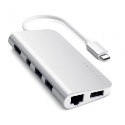 Satechi ST-TCMM8PAS Hub Adaptador USB 3.0 Multipuertos Plata