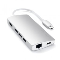 Satechi ST-TCMA2S Hub Adaptador USB-C Multipuertos Plata