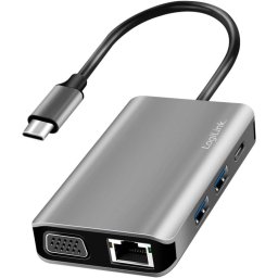 LogiLink UA0410 Hub Estación de Acoplamiento USB 3.2 Gen 1 - 7 Puertos
