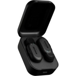 Shure MoveMic Two Micrófonos Inalámbricos Duales para Móvil y Cámara Negro