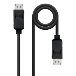 Cable DisplayPort Nanocable 1.2 CCS 3.0m DP/M-DP/M Bidireccional Negro