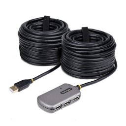 Hub USB Extensor StarTech 24m 4 Puertos USB 2.0 Alimentación Bus CC 10W 480Mbps