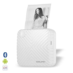 Impresora Térmica Bluetooth Dam Electronics Mini Portátil Blanco y Negro 203dpi Recargable