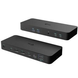Base para portátil I-Tec C31INTGTRI4KDOCPDCH triple pantalla USB-C 100 W LAN negro