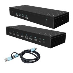 Base de conexión I-Tec 5 monitores 4K/60Hz USB-C Power Delivery 100W negro