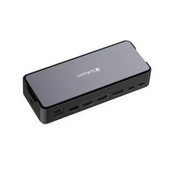 Estación Dock Verbatim CDS-15SSD 256 GB SSD USB-C 8K LAN 100 W Negro Gris