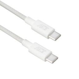 Cable USB-C a USB-C ACT 60W 1m Blanco