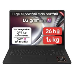 Portátil LG Gram 16" AMD Ryzen AI 7 445 32GB 512GB SSD Radeon Graphics Sin SO