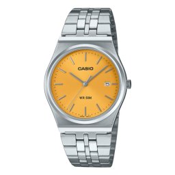 Reloj Casio MTP-B145D-9AVEF Acero Inoxidable Esfera Amarilla 50m