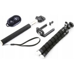 Monopod selfie Xrec 4 en 1 con stativo flexible y piloto Bluetooth