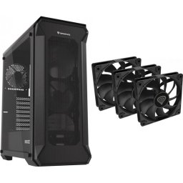 Caja PC GENESIS Irid 505 V2 + 3 Ventiladores Oxal 120 USB 3.0 Vidrio Templado