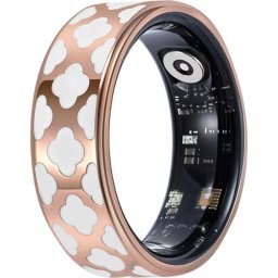 Anillo inteligente Avizar Ursa talla 12 Bluetooth IP68 batería 5 días Oro y blanco