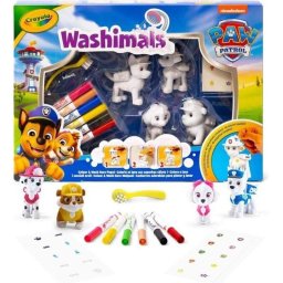 Set de coloreado lavable Crayola Washimals PAW Patrol 4 figuras con rotuladores y pegatinas