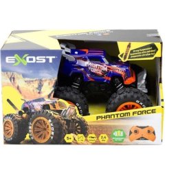 Camión RC Monster Truck Exost Phantom Force 1:16 4WD 2.4GHz Naranja y Morado