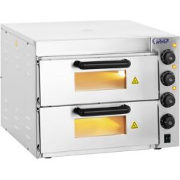 Royal Catering Horno para pizza - pizzero de acero inoxidable de alta temperatura 10010832