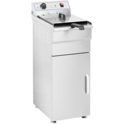Royal Catering Freidora eléctrica - 1 x 16 litros - 400 V - con mueble 10010005