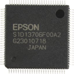 EPSON S1D13706F00A - Controlador LCD, STN/TFT,320x240px,QFP-80