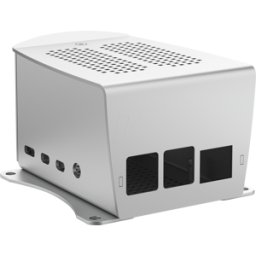 FISCHER ELEKTRONIK RPIC RSP3HMEL - Funda para Raspberry Pi 4B, aluminio, plata, solapa