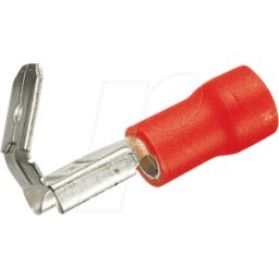 FREI FSA-R-6,35 - Adaptador de enchufe plano, ancho: 6,35mm, rojo