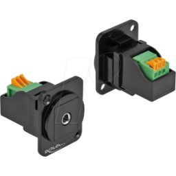 DELOCK 86732 - Módulo tipo D Conector hembra jack de 3,5 mm y 3 clavijas