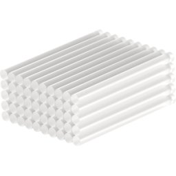 GOOBAY 77853 - Varillas adhesivas Transparentes Ø 11 mm, 50 piezas, 11 mm x 200