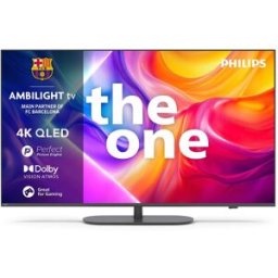 Philips TV QLED 164 cm (65") Ambilight 65PUS9010-12 UHD 4K, Dolby Vision y Dolby Atmos, Titan OS, Smart TV (Reacondicionado Grado A). Carbón