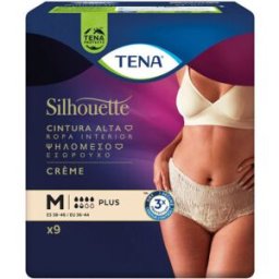 Tena Silhouette Crema Cintura Alta Talla M 9 Unidades
