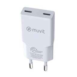 Muvit For Change Slim 2 Cargador De Pared USB-C PD 30W Blanco