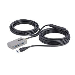Hub USB StarTech U01043-USB-EXTENDER 4 Puertos USB 3.0, 10m, Alimentado Bus, CC 5V/4A