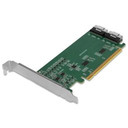 Adaptador PCIe ICY DOCK MB308A PCIe 4.0 x16 a 2 SlimSAS 8i