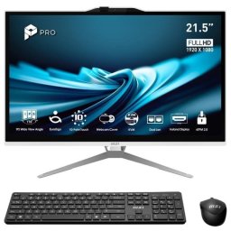 Ordenador Todo en uno MSI Pro AP222T 14MA-613EU Intel Core i3-14100 8GB 512GB SSD 21.5" Windows 11 Home Pantalla táctil + Teclado y Ratón