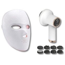 Cofre de Belleza BODYLIFE Pro Mascarilla LED Facial y Masajeador Anticelulítico