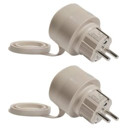 Pack 2 Enchufes Inteligentes Shelly Outdoor Plug S Gen3 Wi-Fi Bluetooth Control por Voz y Estadísticas de consumo