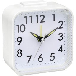 Reloj despertador analógico cuadrado silencioso Autrucker con luz nocturna, alarma progresiva
