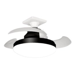 Ventilador de Techo con Luz Autrucker Silencioso 38cm 3 Velocidades Retráctil con Mando y Temporizador