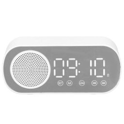 Reloj Despertador Digital Bluetooth 5.0 Altavoz HiFi Espejo Doble Alarma Autrucker