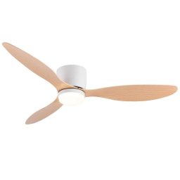 Ventilador de Techo con Luz Autrucker 20W 107cm 6 Velocidades Motor DC Silencioso con Mando y Función Invierno