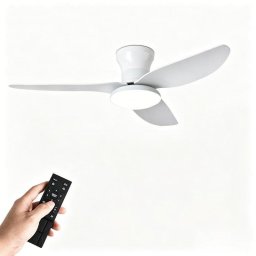 Ventilador de Techo con Luz Autrucker Motor DC 40" 6 Velocidades Bajo Consumo Mando Silencioso