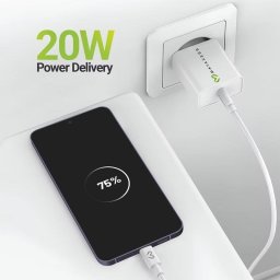 Cargador rápido Mayaxess SEK-VIRT-S24P 20W USB-A con cable USB-C