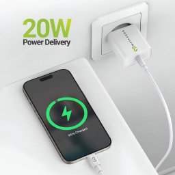 Cargador rápido USB-C Mayaxess 20W con cable incluido